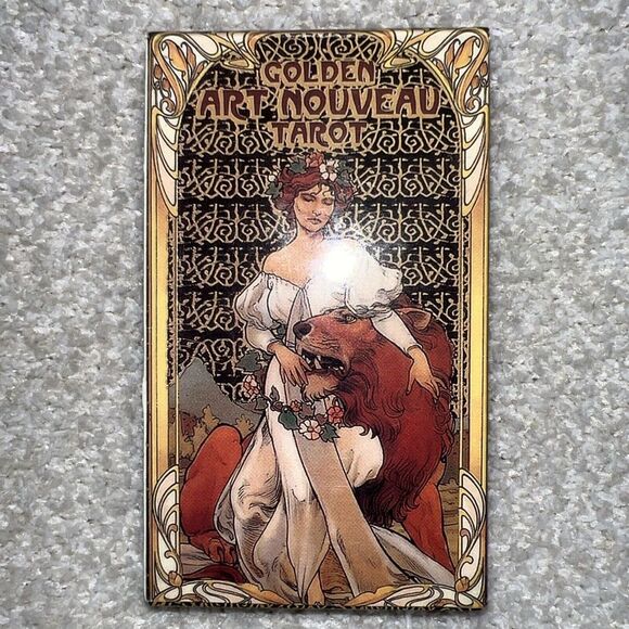 Golden Art Nouveau Tarot by Massaglia, Giulia F.‎ [Cards] - Picture 1 of 7